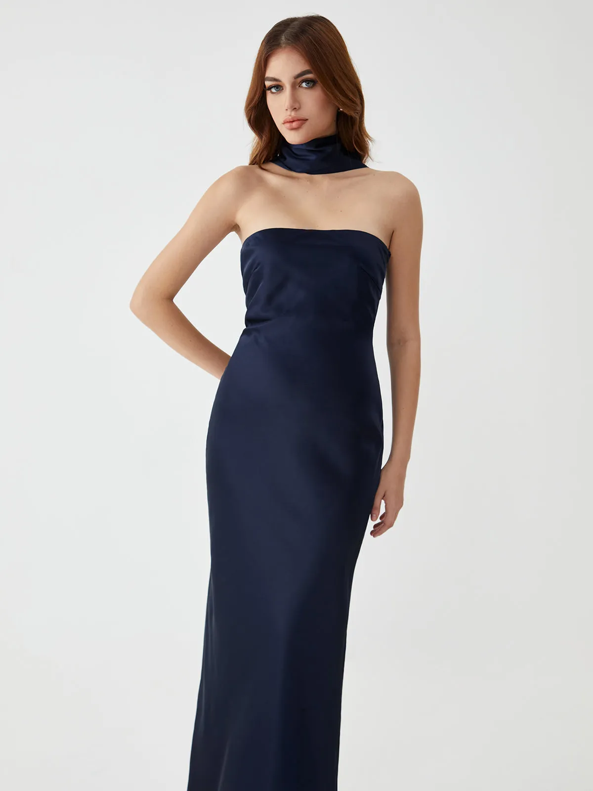 Plain Sleeveless Graceful Casual Long Dress