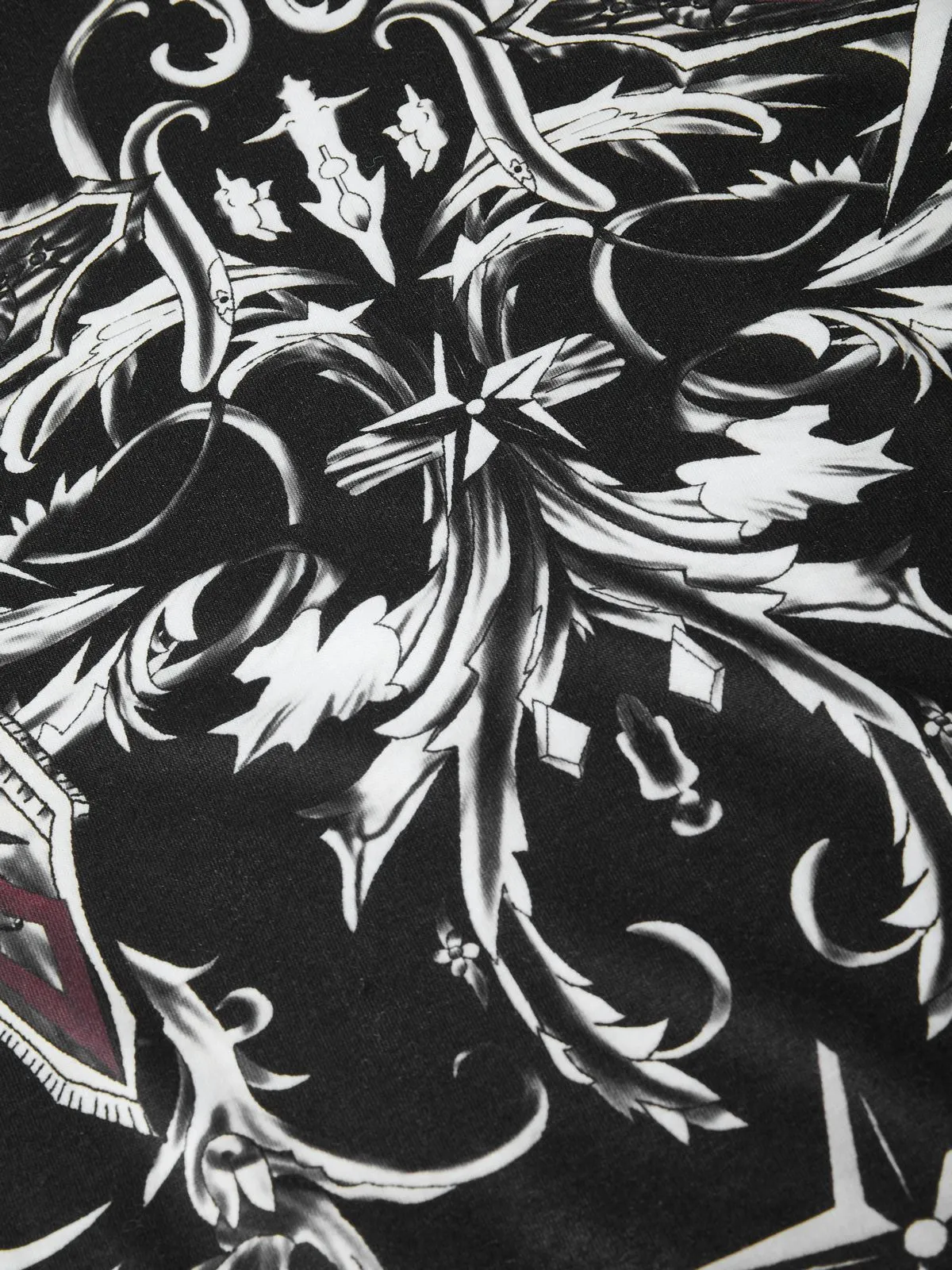 Punk Heart Graceful Printed Crop Top