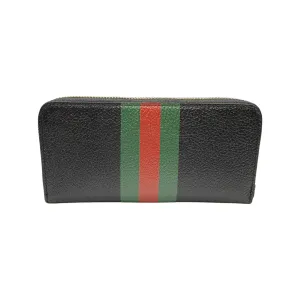 Rectangular Black Leather Purse Wallet