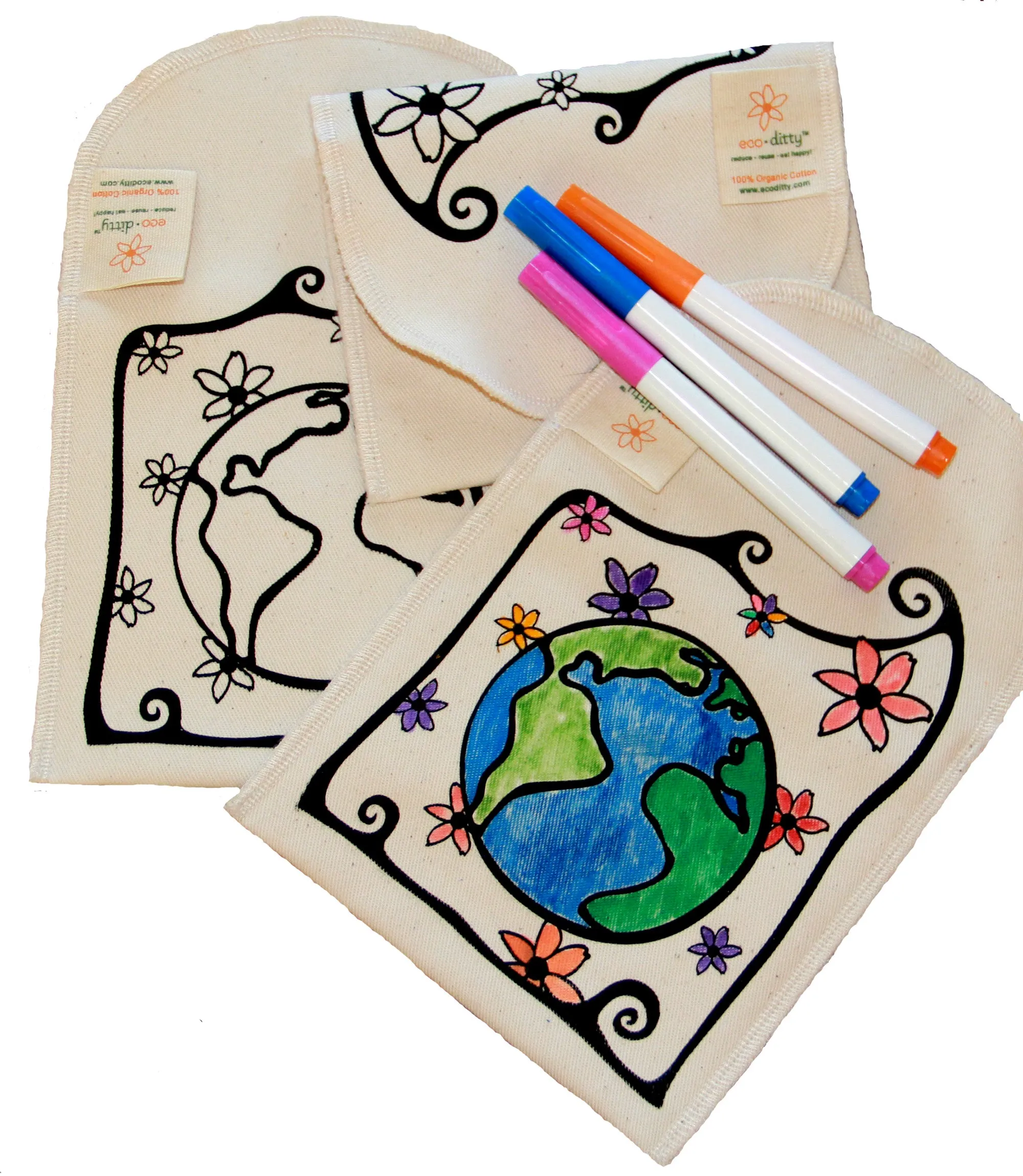 Reusable Snack Bag: Color-Your-Own: Earth