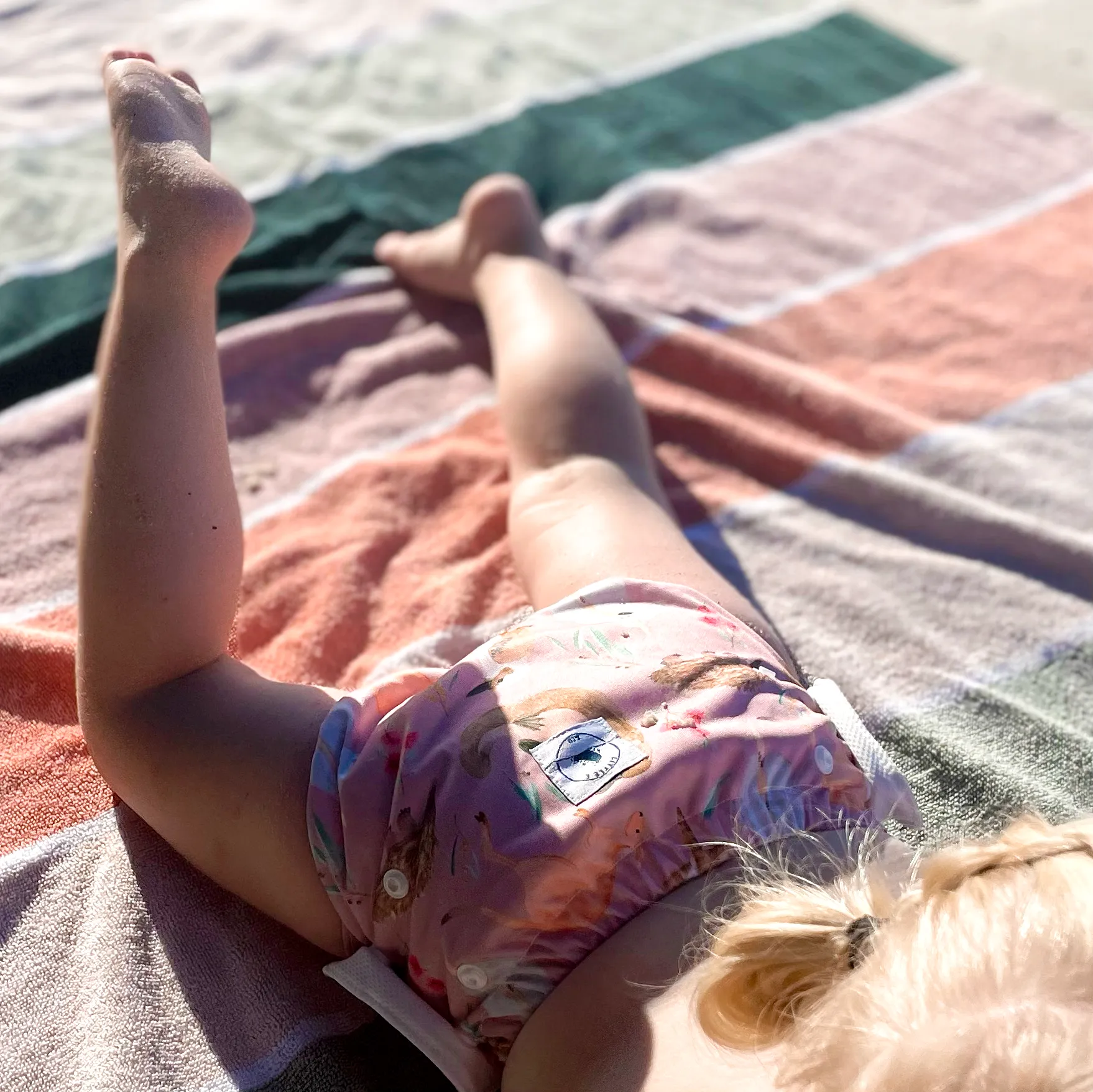 REUSABLE SWIM NAPPY & MINI WET BAG COMBO - AUS ANIMALS