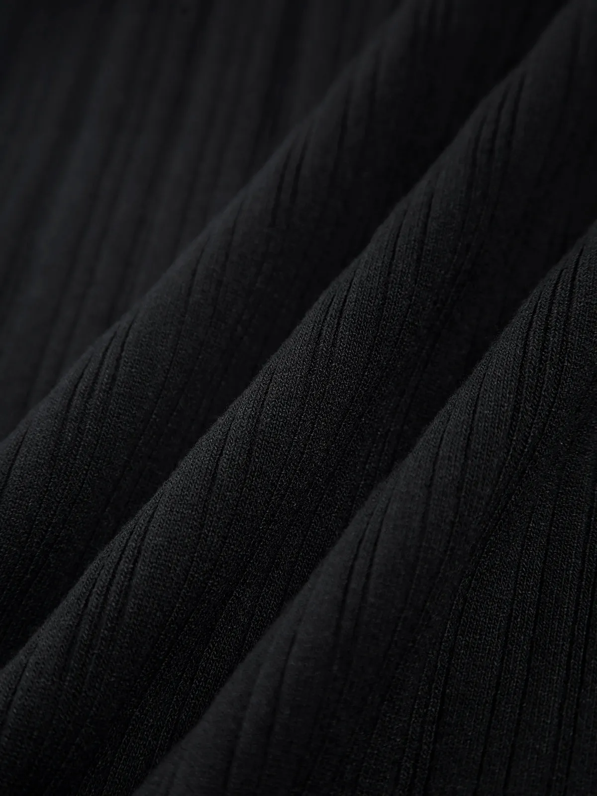 Ribbed Sleeveless Graceful Knit Long Dress