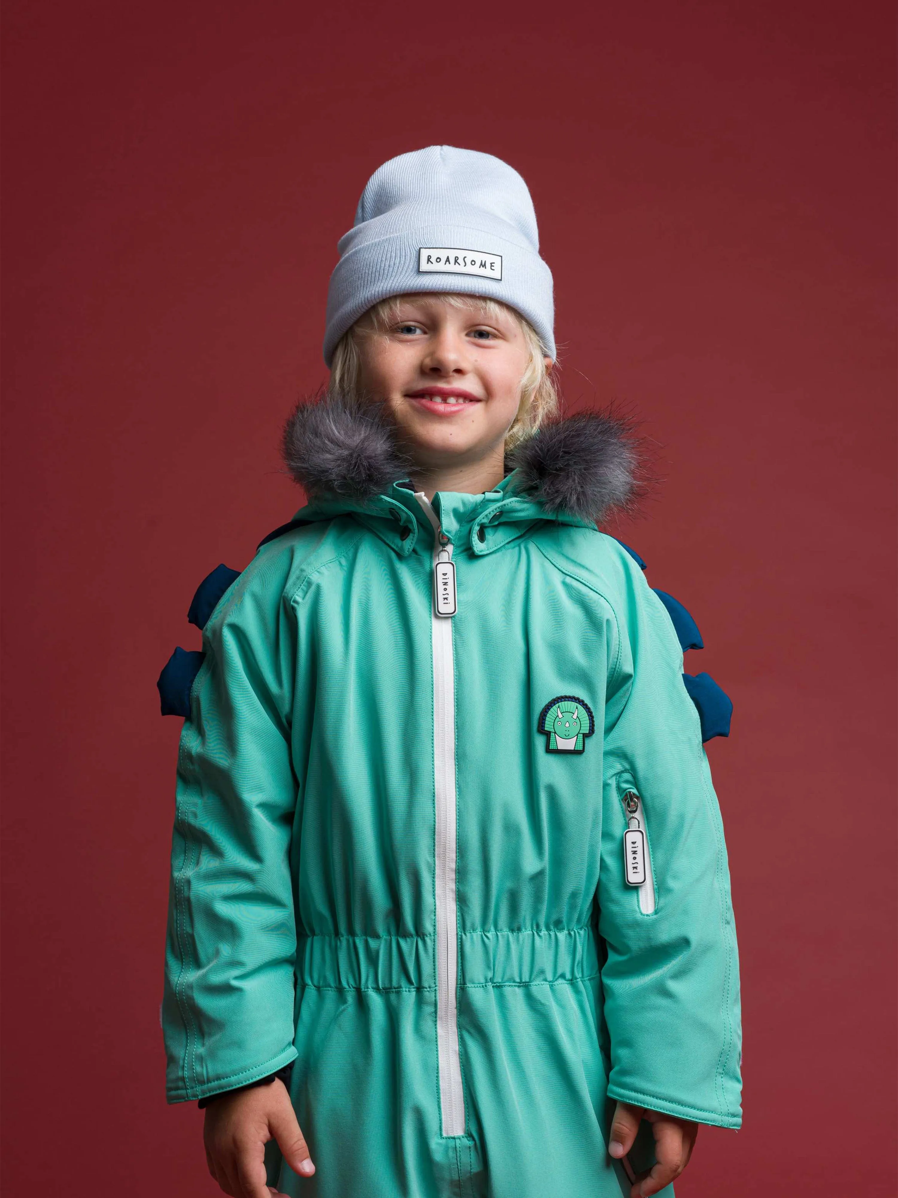 Roarsome Kids Beanie Hat in Blue