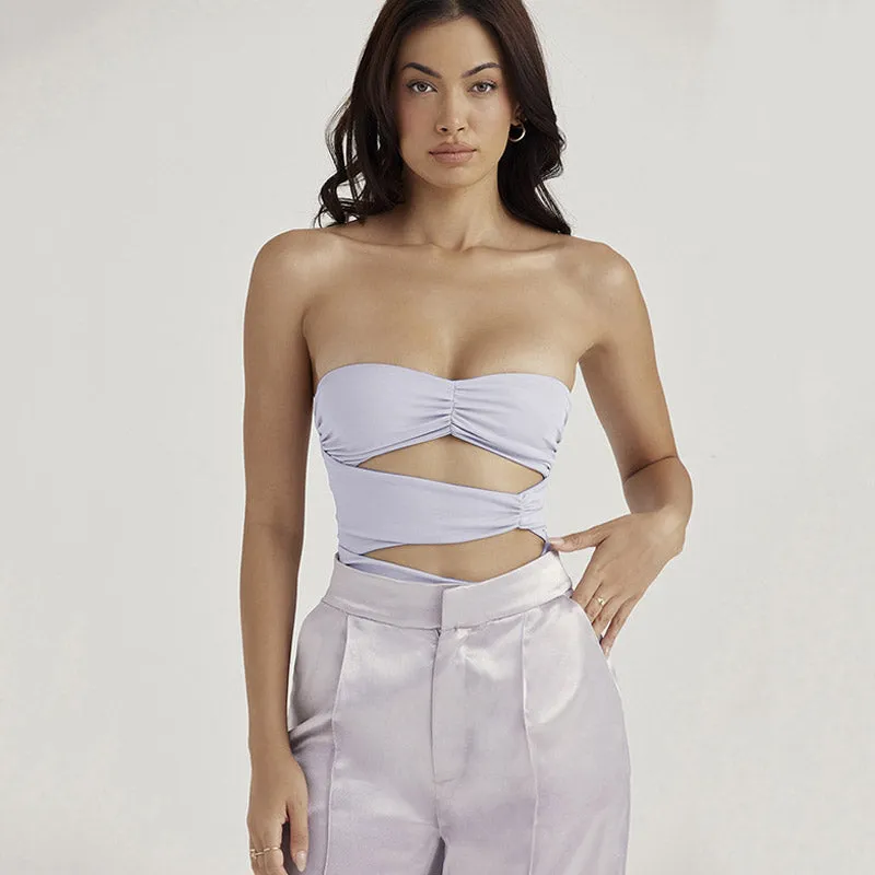 Rose Printed Graceful Y2K Crop Top