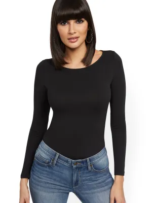 Ruched Bateau-Neck Top