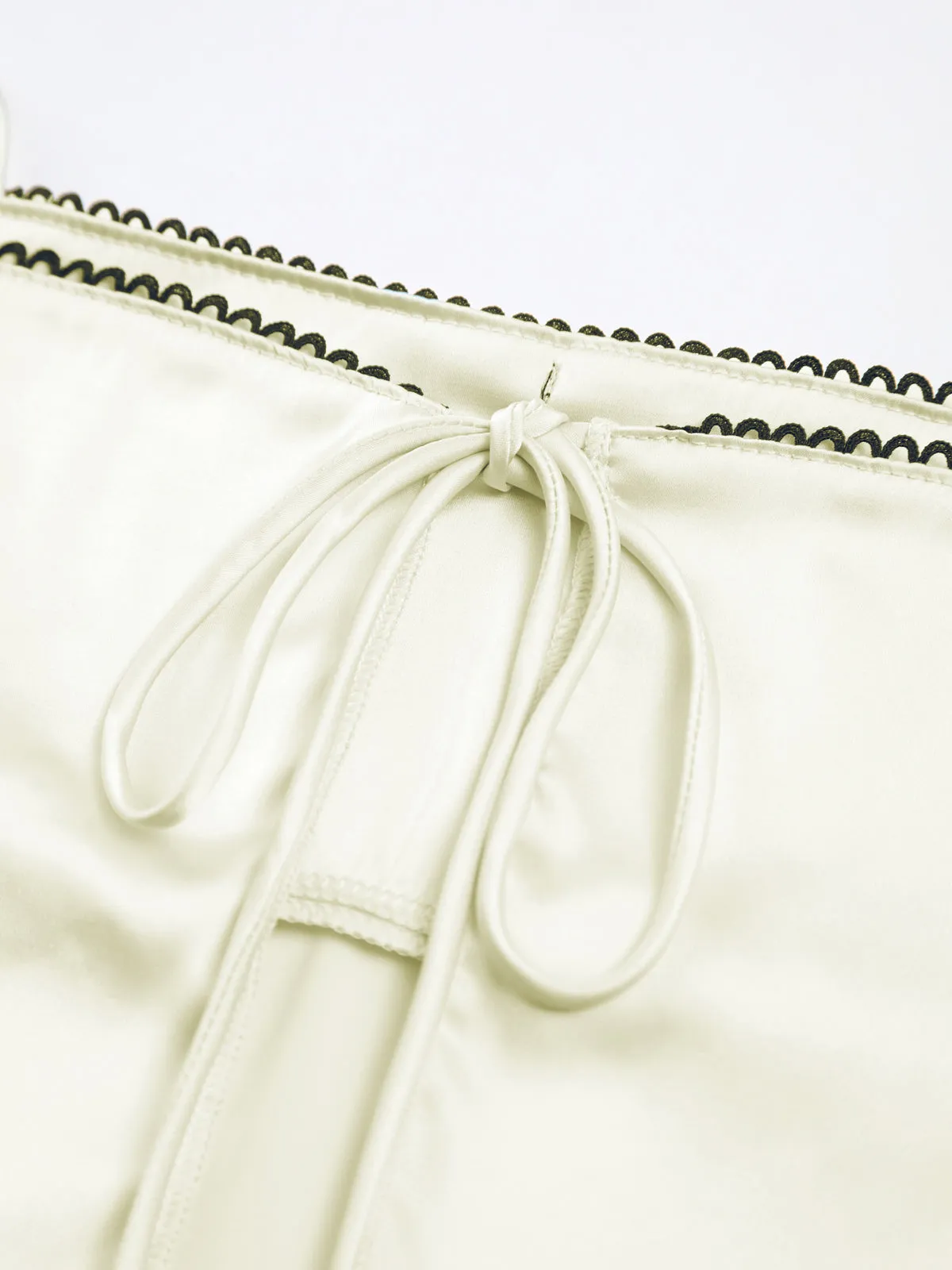 Satin Bow Graceful Decor Cami Top