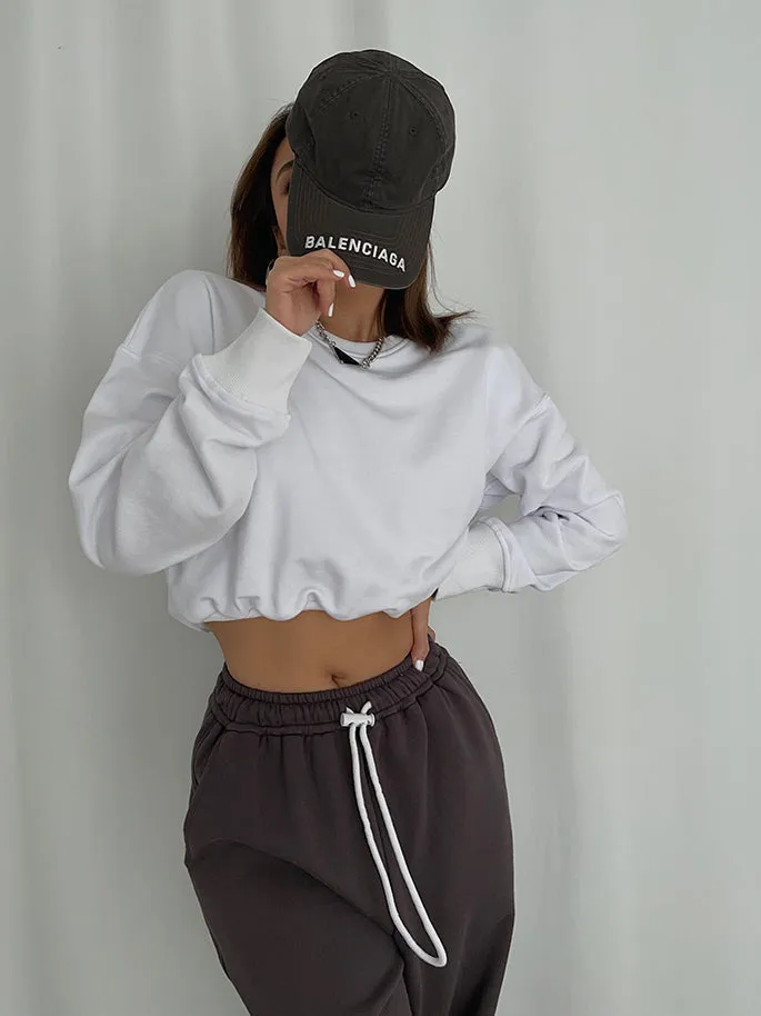 Shine On Graceful Crop Sweatshirt