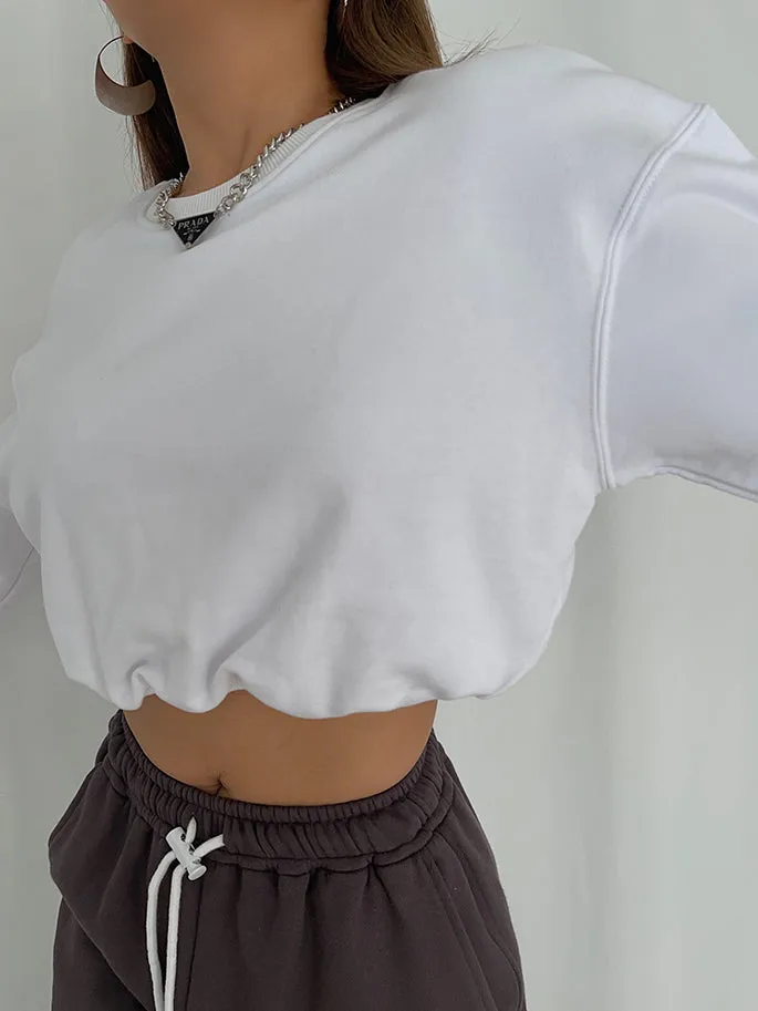 Shine On Graceful Crop Sweatshirt