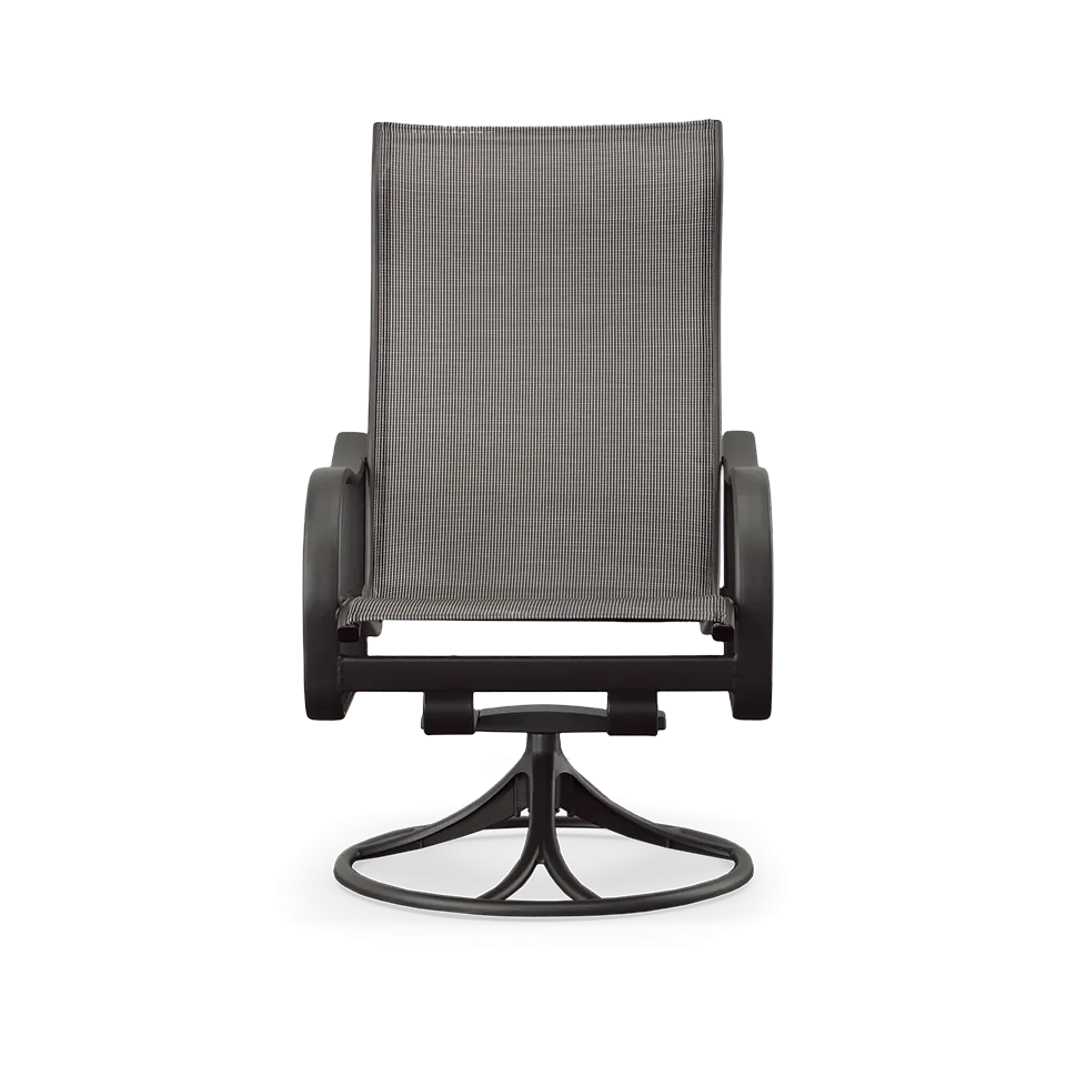 SHORELINE SLING HIGH BACK SWIVEL ROCKER, GRAPHITE