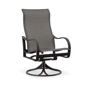 SHORELINE SLING HIGH BACK SWIVEL ROCKER, GRAPHITE