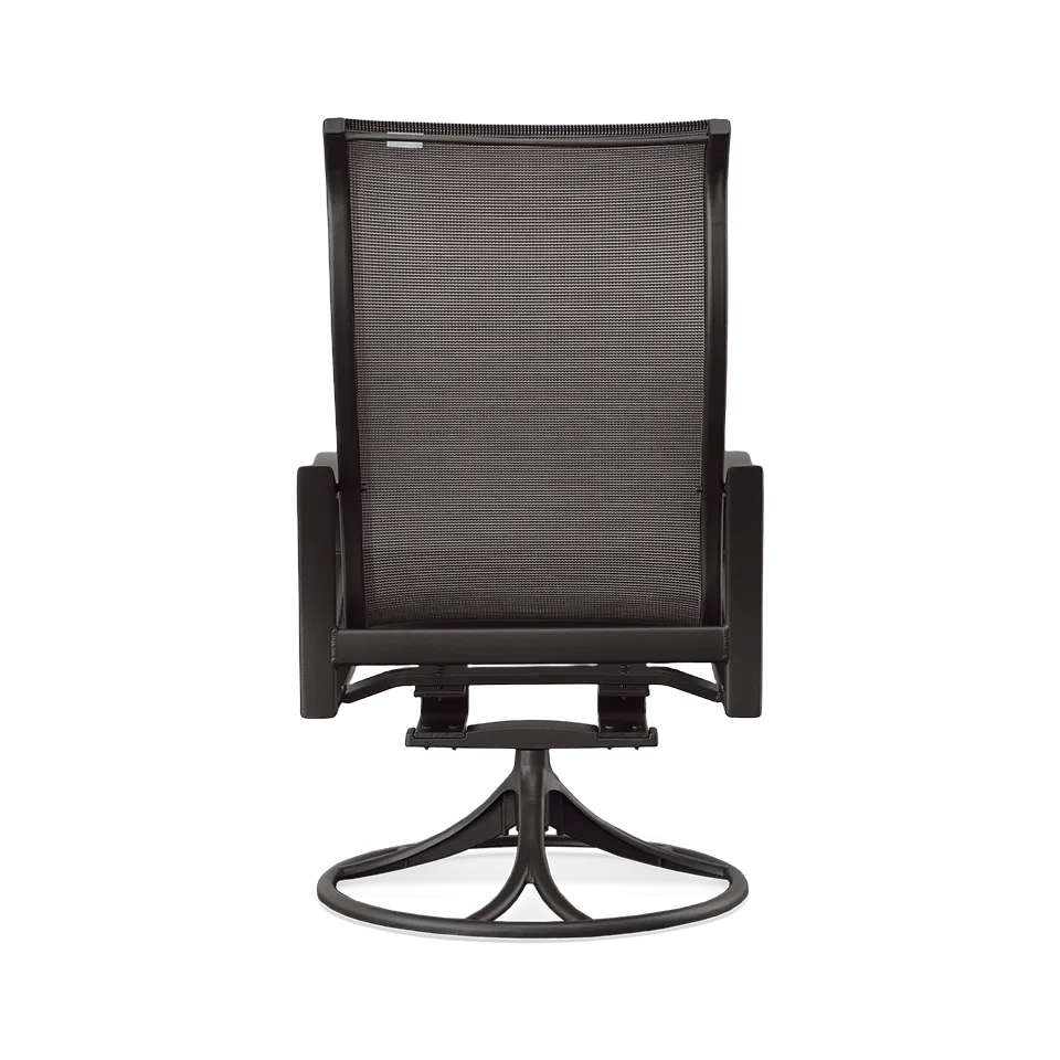 SHORELINE SLING HIGH BACK SWIVEL ROCKER, GRAPHITE