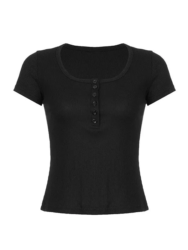 Short Sleeve Graceful Butterfly Graphic Tee