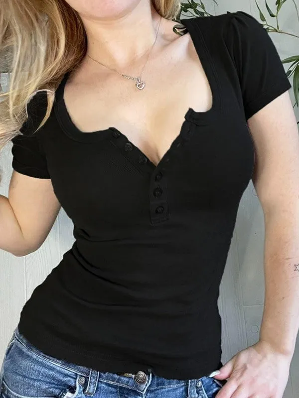 Short Sleeve Graceful Butterfly Graphic Tee
