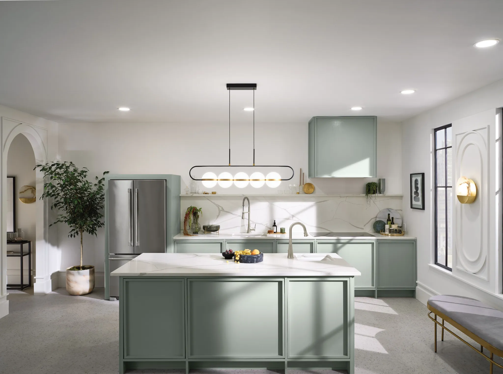 Sinema One-Handle High Arc Pulldown Kitchen Faucet