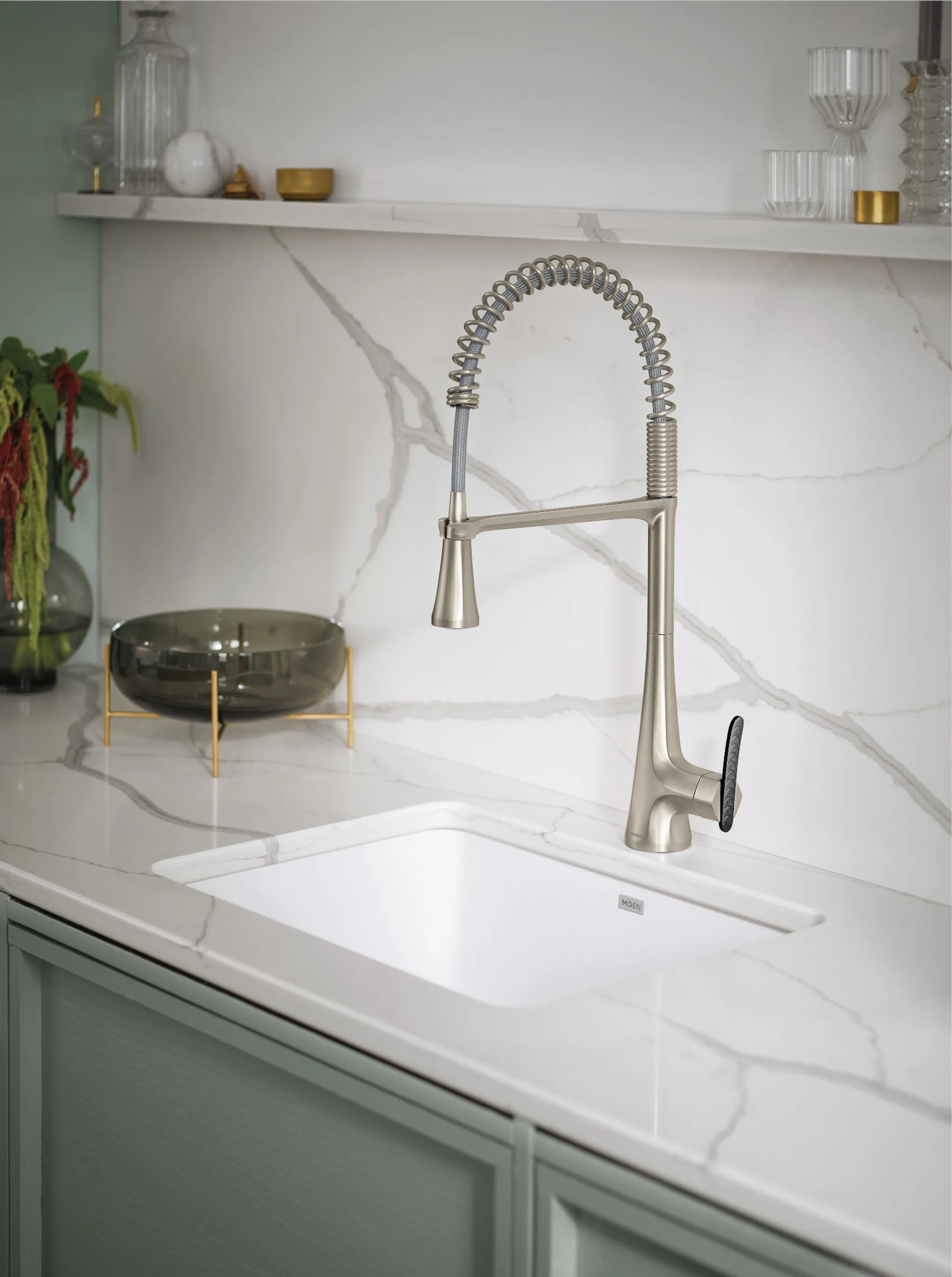 Sinema One-Handle High Arc Pulldown Kitchen Faucet