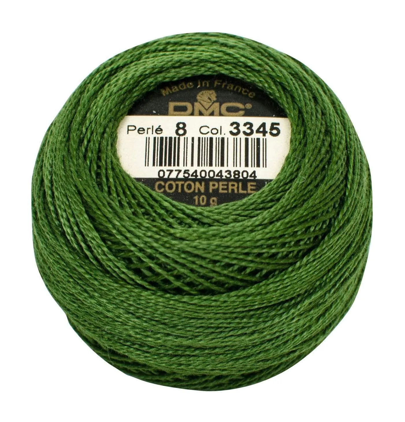 Size 8 Pearl Cotton Ball in Color 3345 ~ Dark Hunter Green