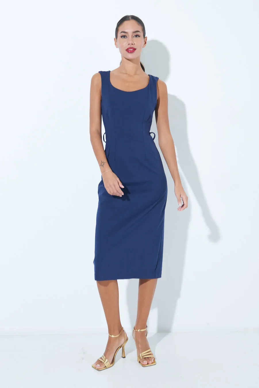 Sleeveless midi dress wholesale