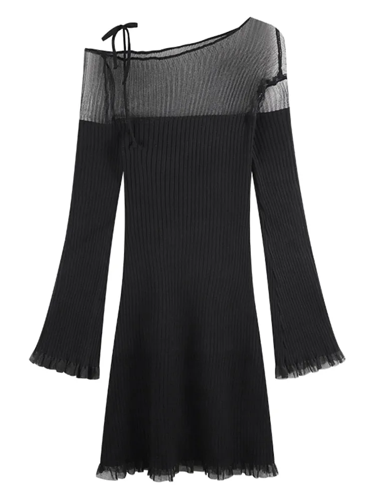 Slim Bodycon Graceful Y2k Mini Dress