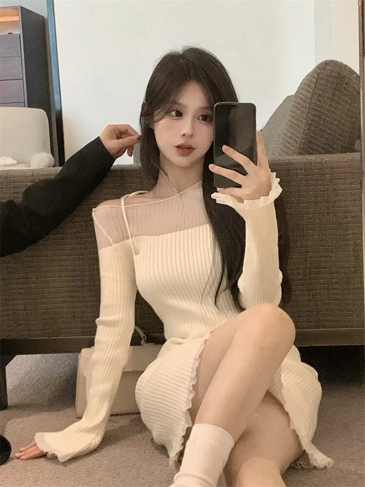 Slim Bodycon Graceful Y2k Mini Dress