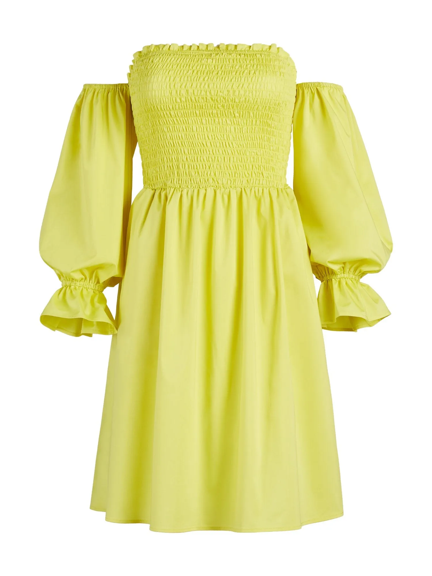 Smocked Off-The-Shoulder Dress