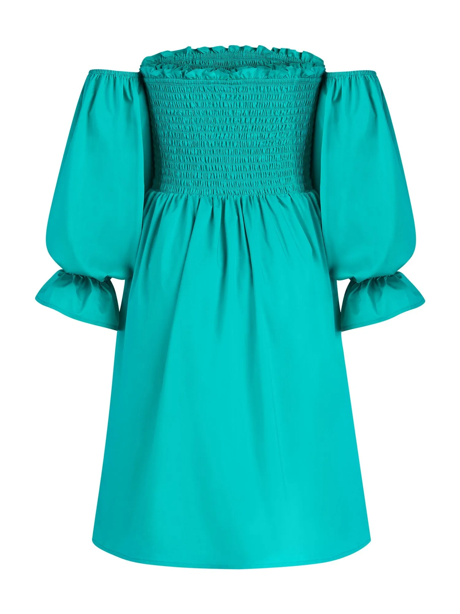 Smocked Off-The-Shoulder Dress