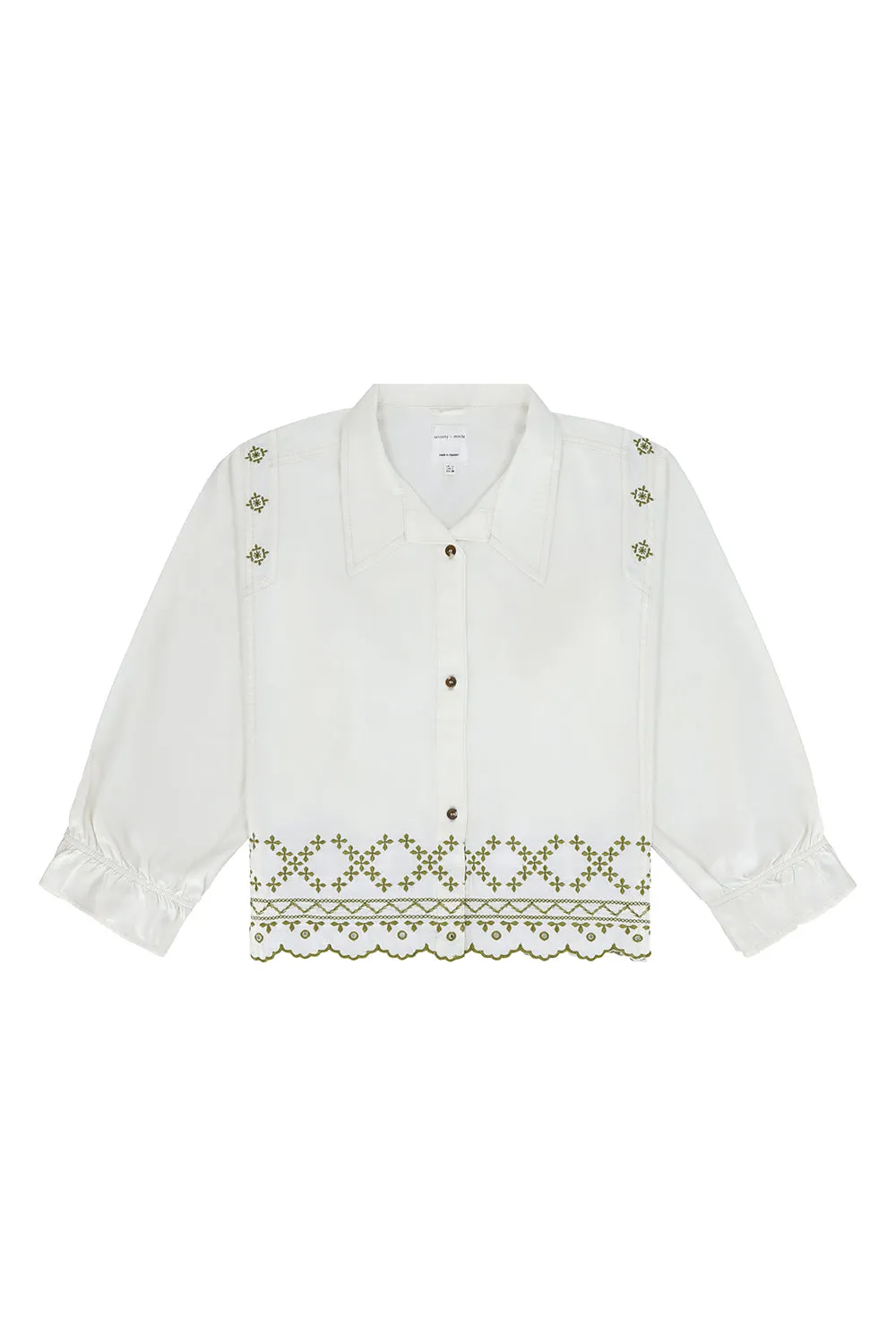 Sophie Shirt in Ecru Denim