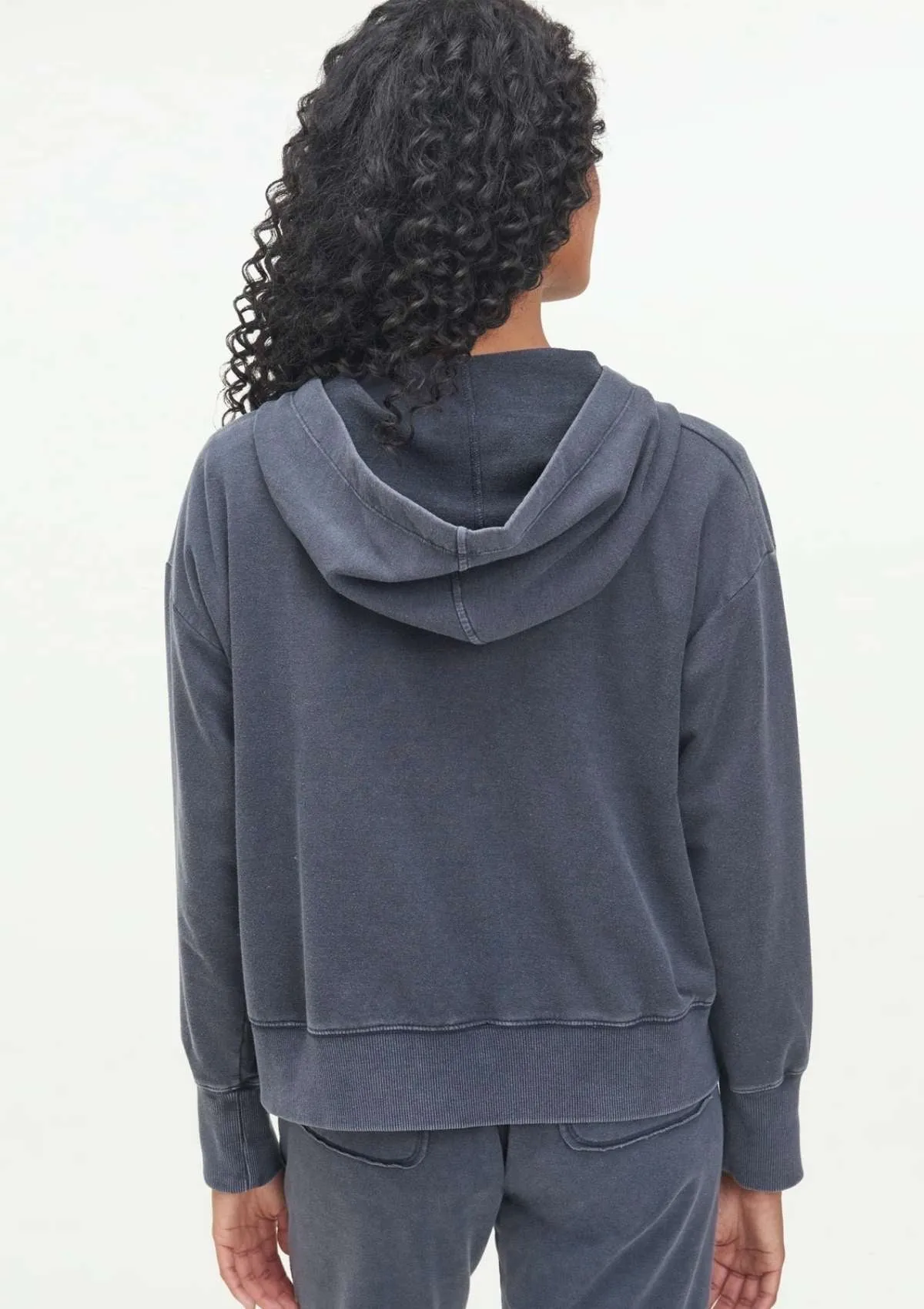 Splendid - Georgie Zip Hoodie in Navy