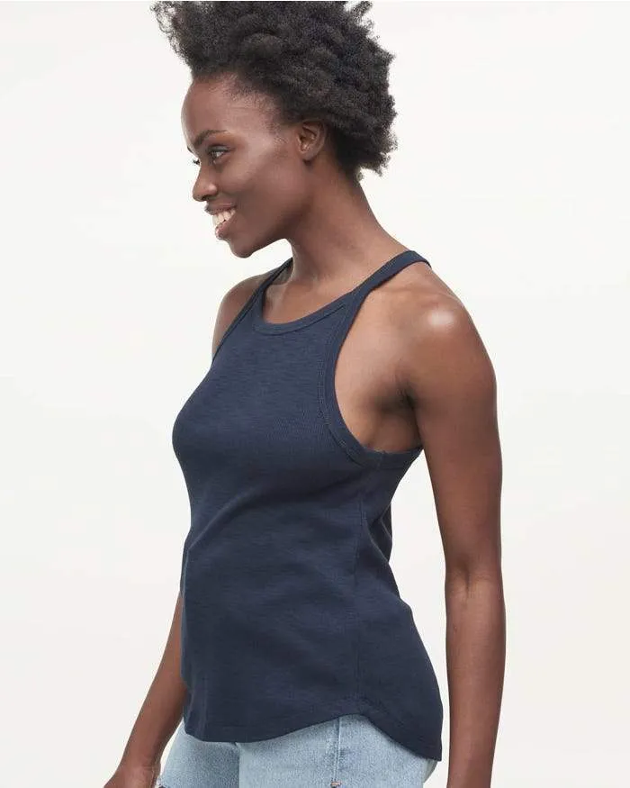 Splendid - Mika Burnout Tank in Navy