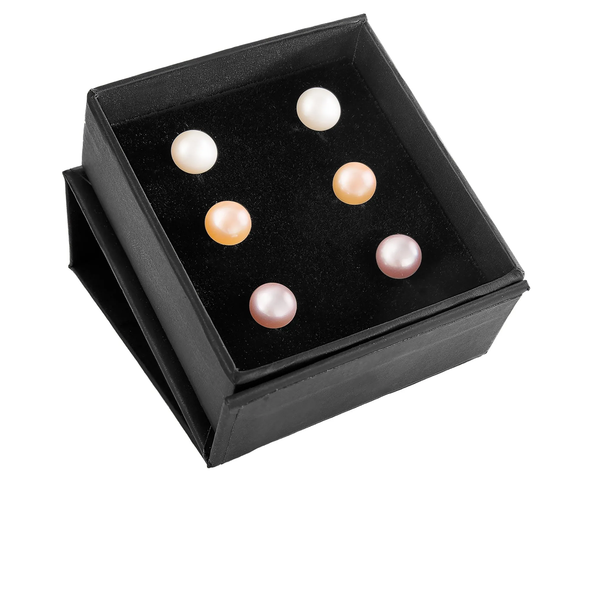 Splendid Pearls Sterling Silver Pearl Earrings ESR-5-78