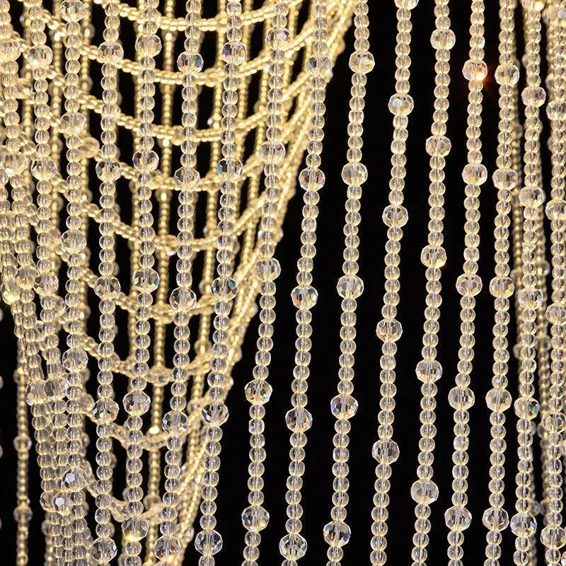 Splendid Waterfall Beaded Curtain Design Crystal Chandelier