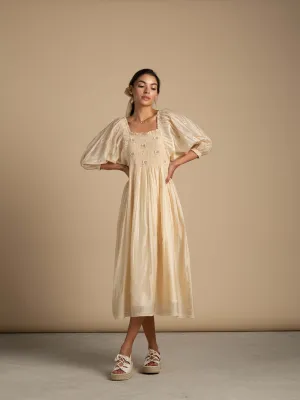 Stay A While Peasant Dress