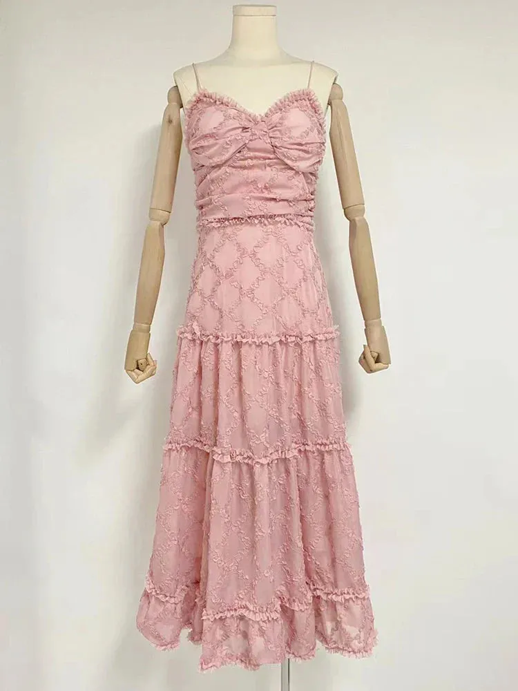 Temperament Solid Graceful Long Dress