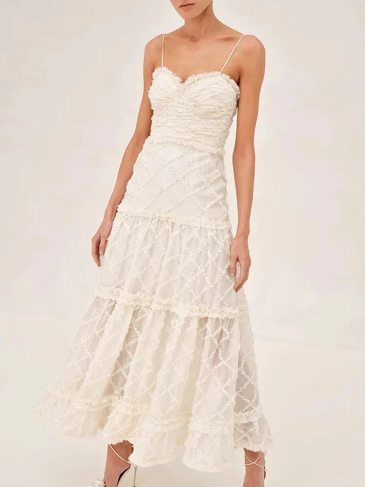 Temperament Solid Graceful Long Dress