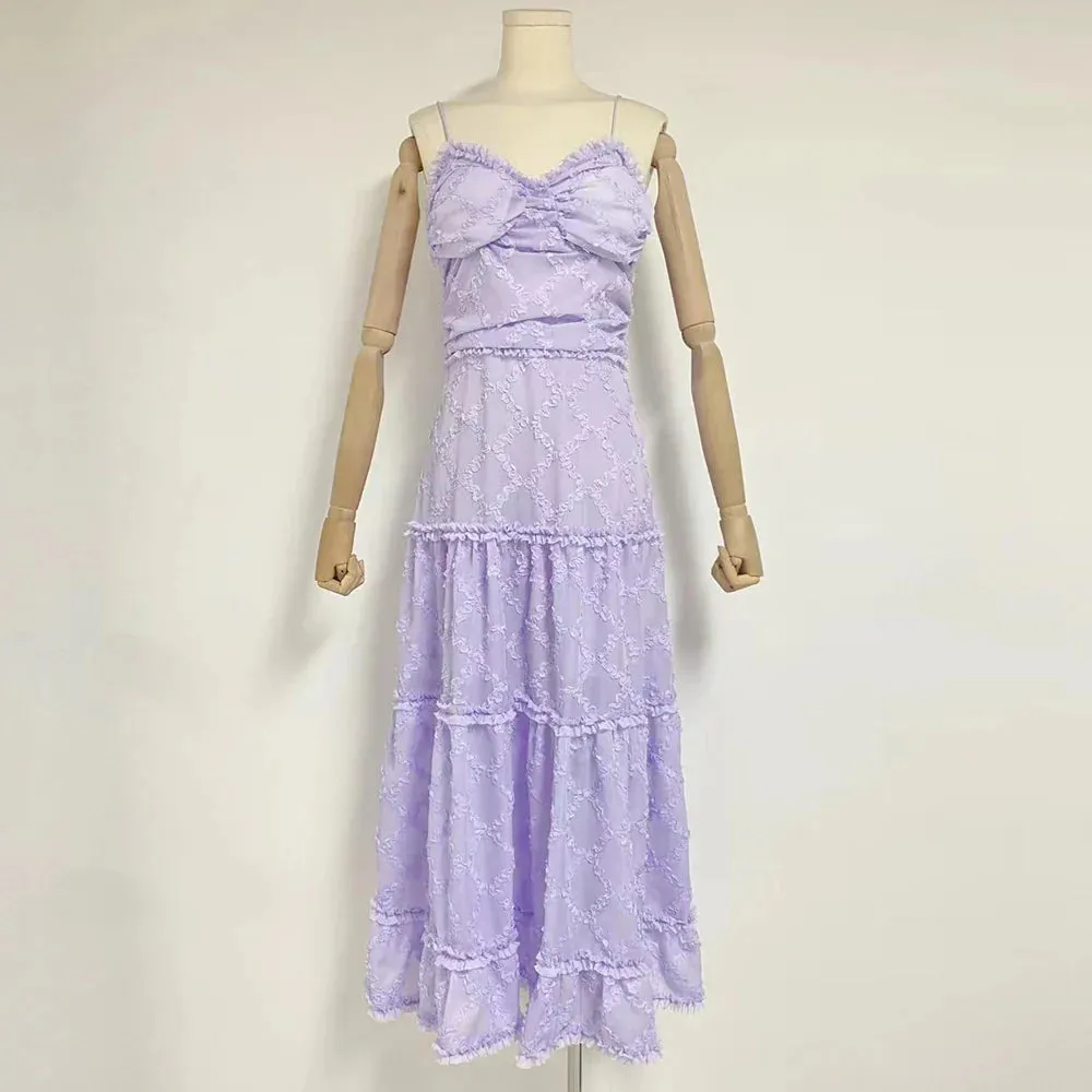 Temperament Solid Graceful Long Dress