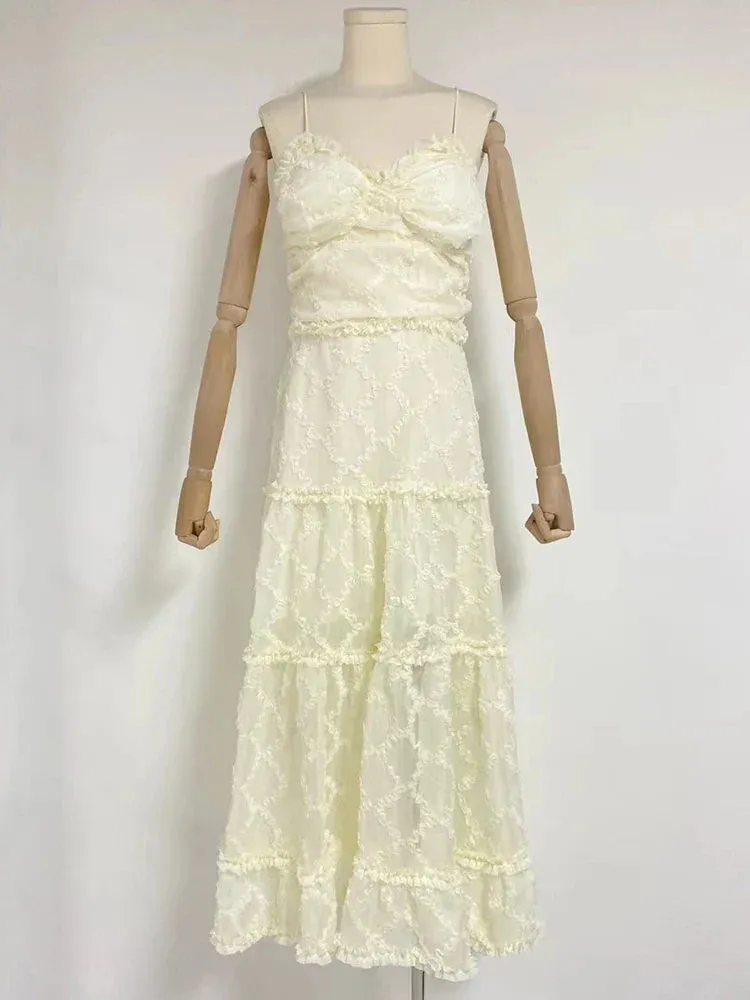 Temperament Solid Graceful Long Dress