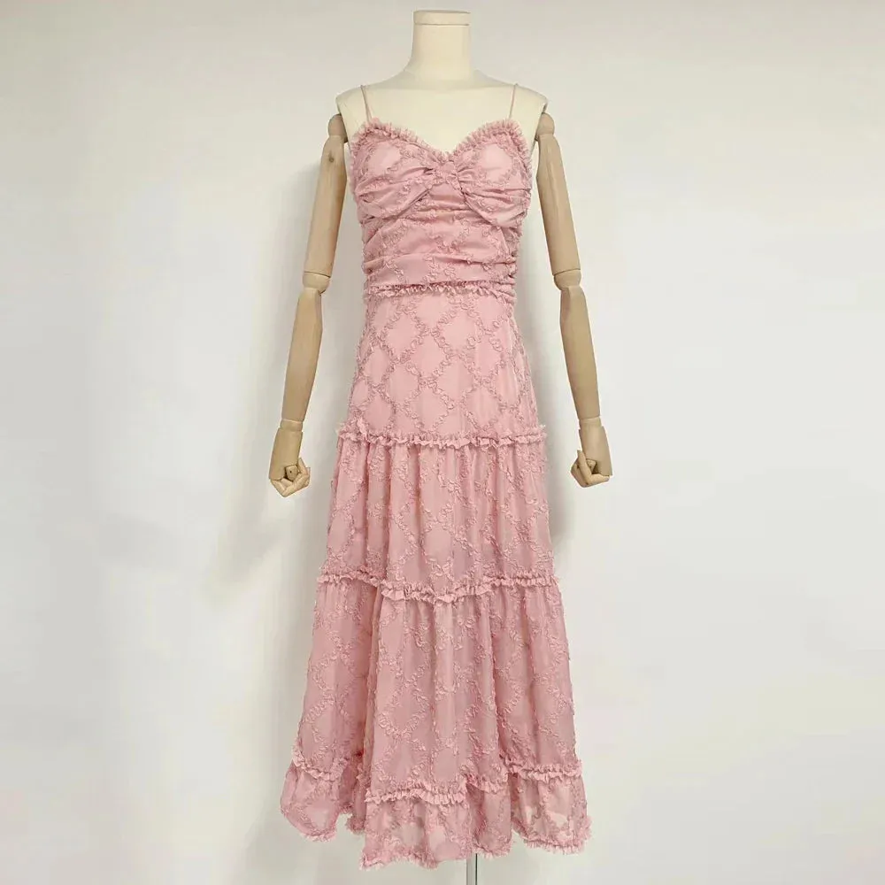Temperament Solid Graceful Long Dress