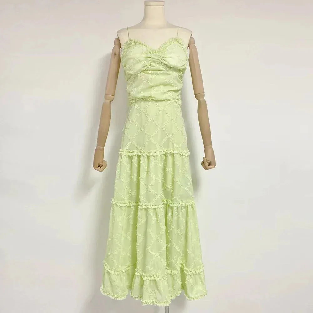 Temperament Solid Graceful Long Dress