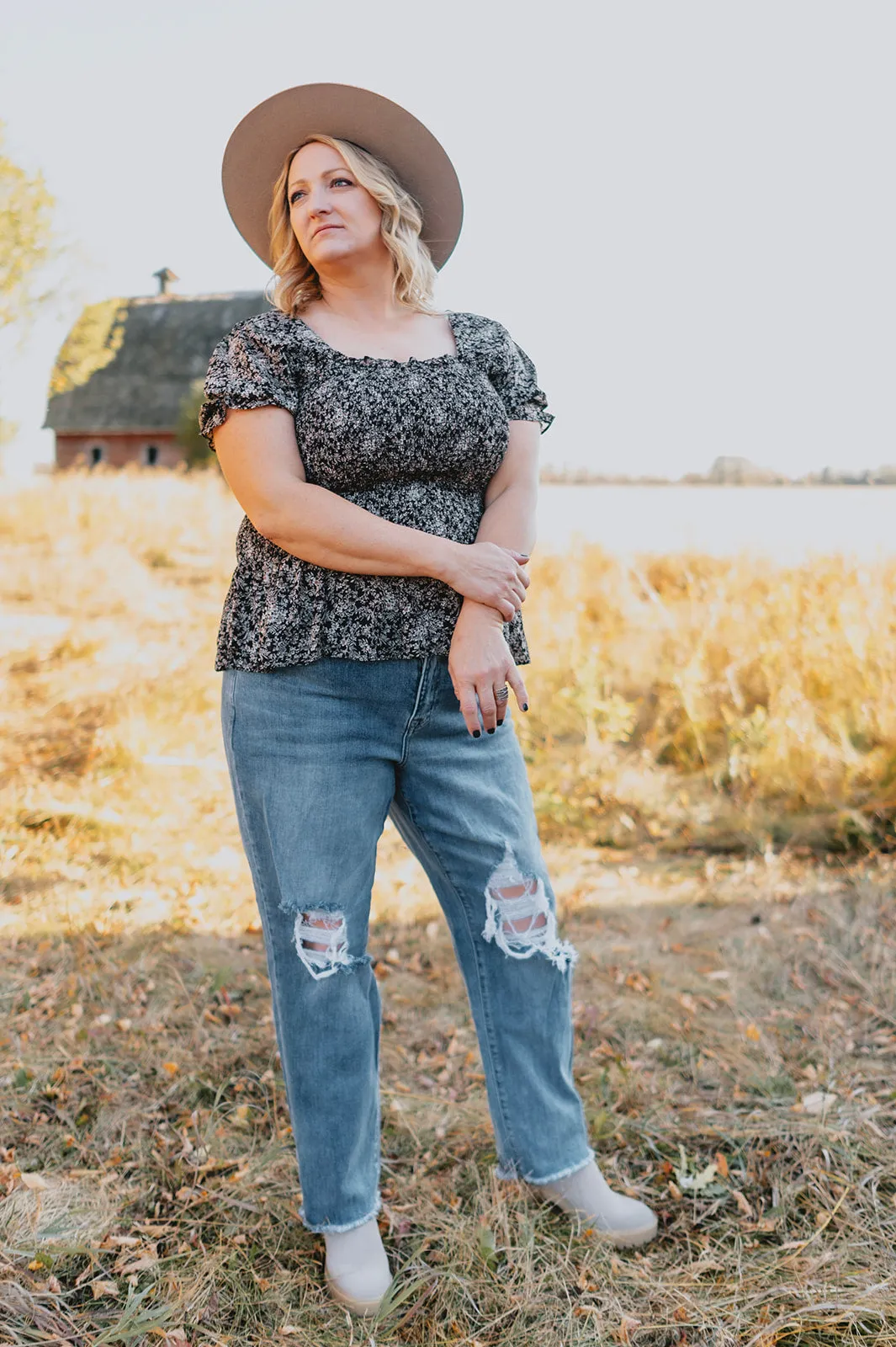 The Payton Straight Distressed Denim - PLUS