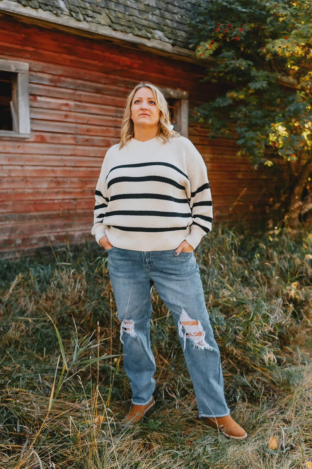 The Payton Straight Distressed Denim - PLUS