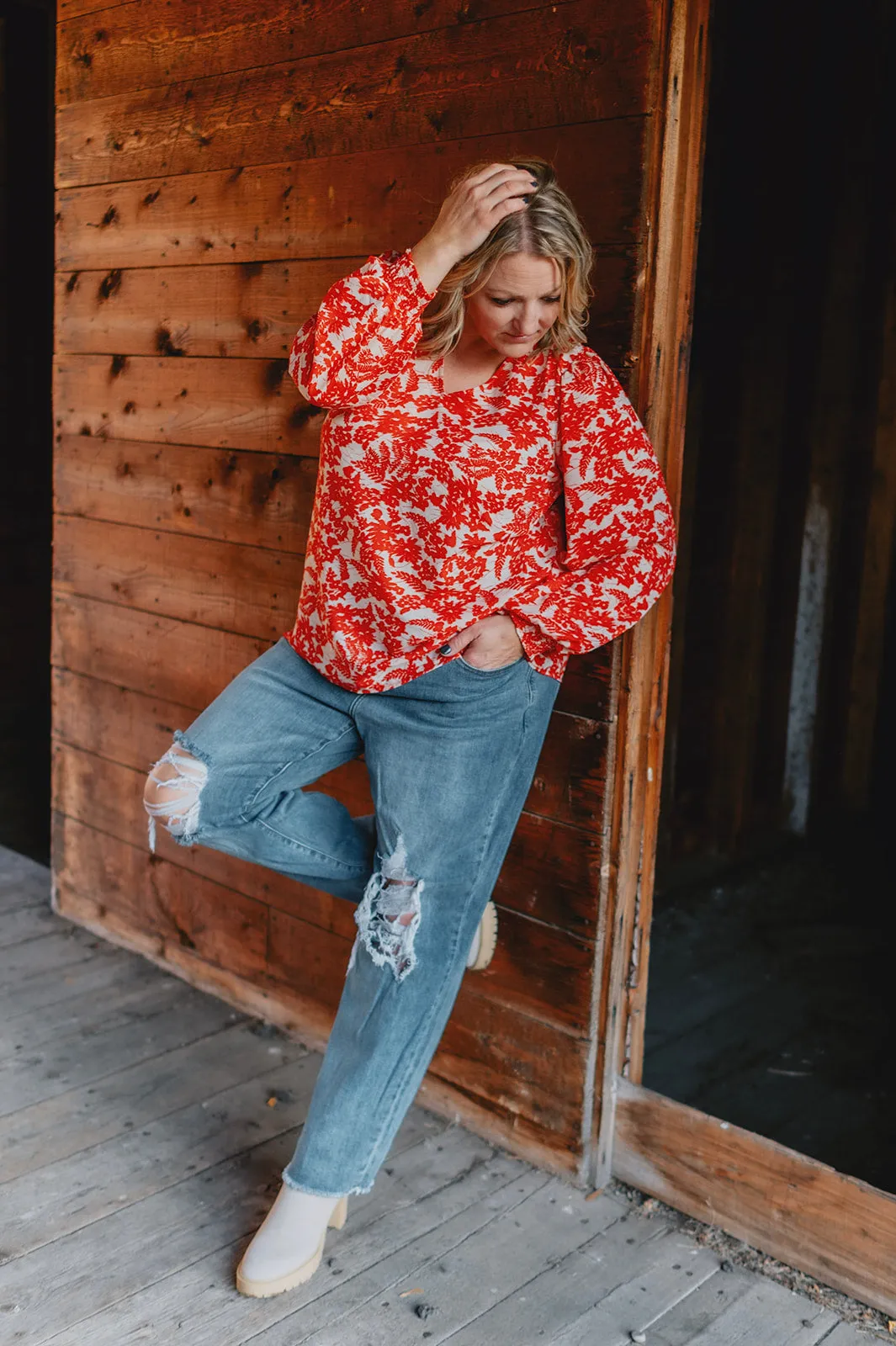 The Payton Straight Distressed Denim - PLUS