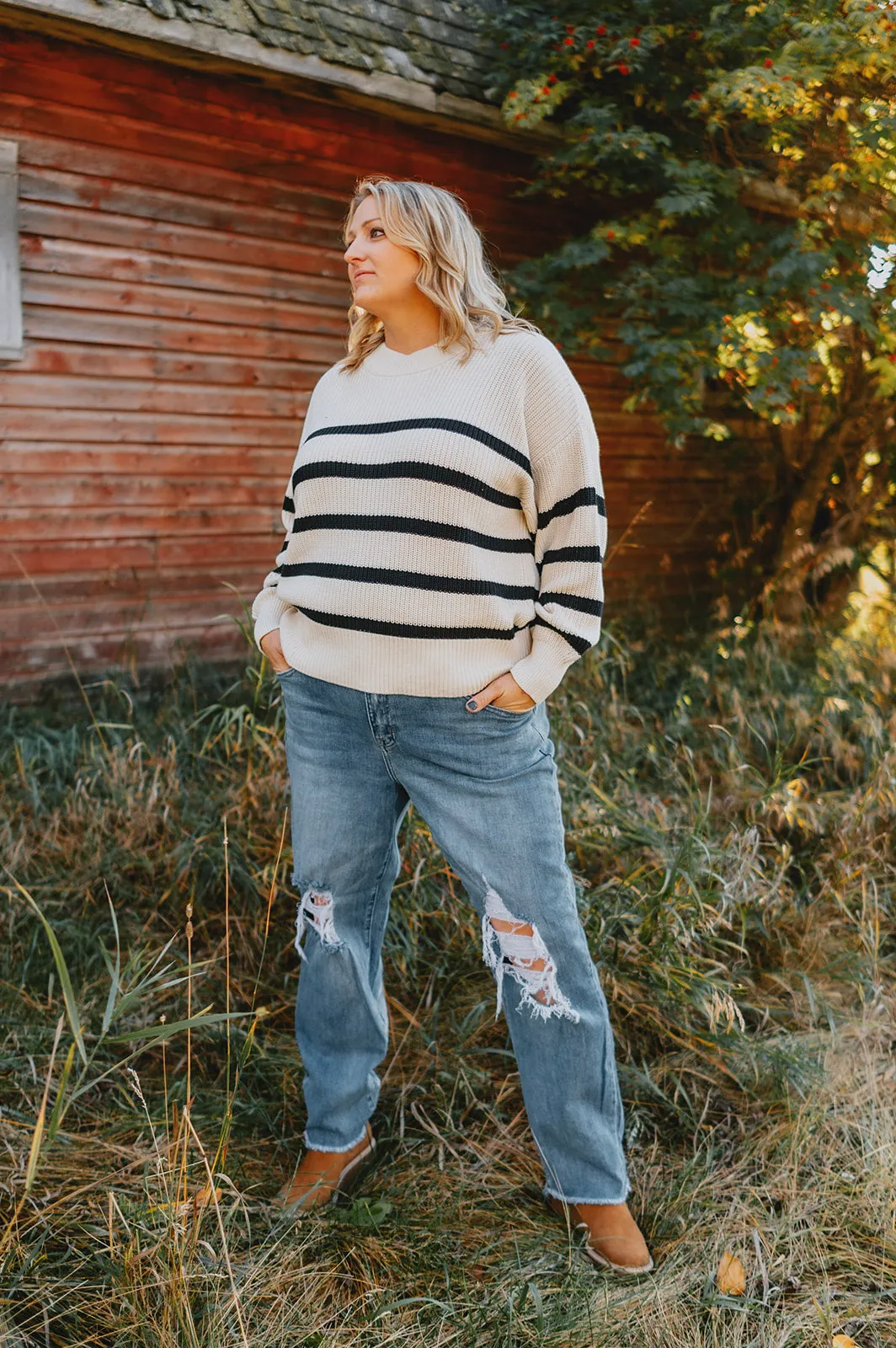 The Payton Straight Distressed Denim - PLUS