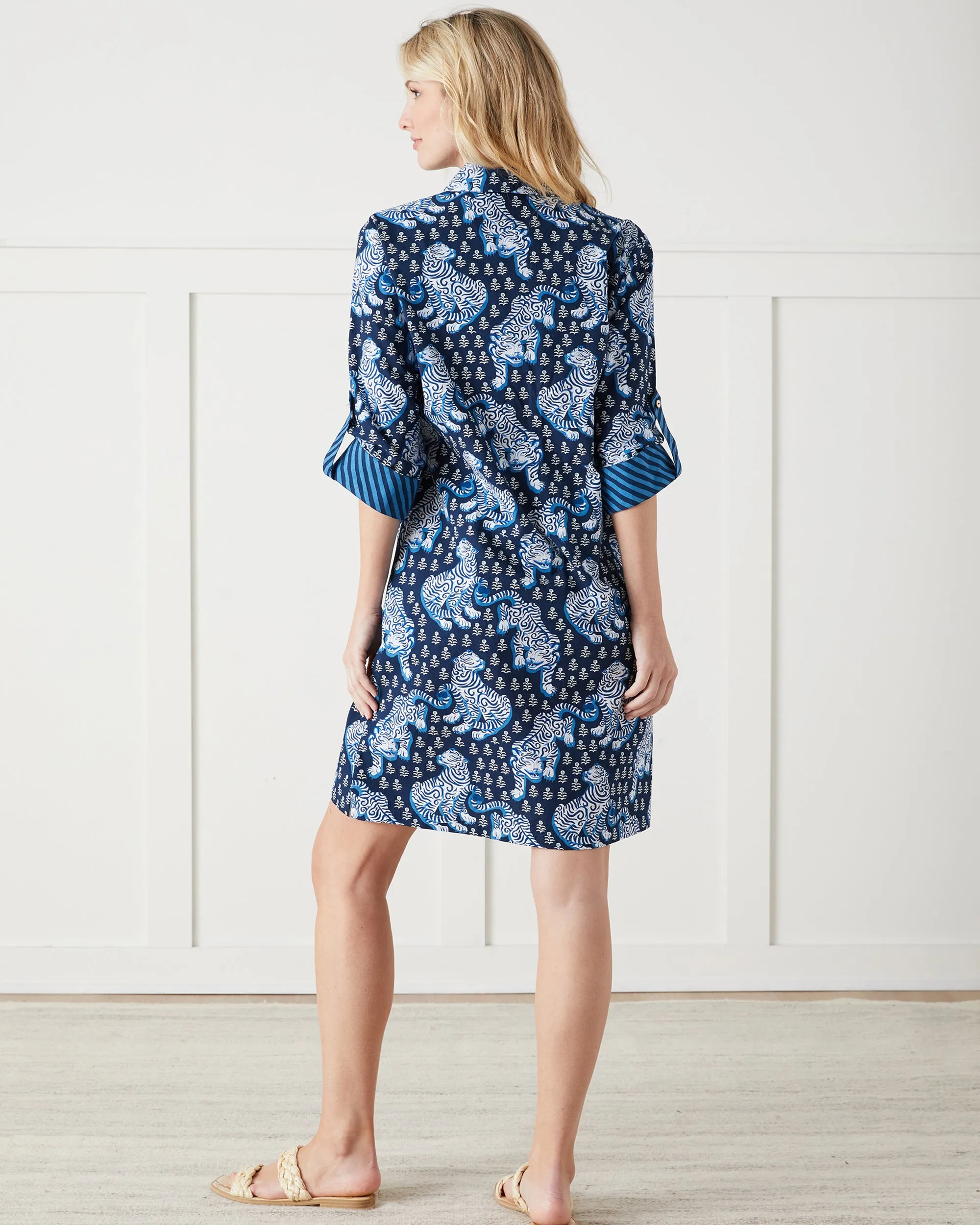 Tiger Queen - Graceful Getaway Dress - Navy