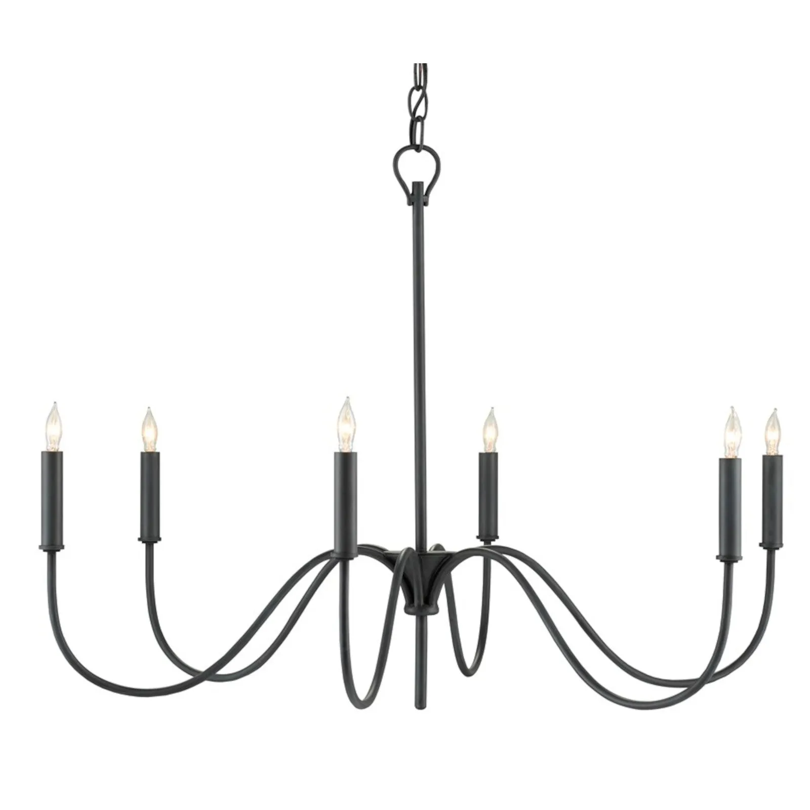 Tirrell Small Black Chandelier