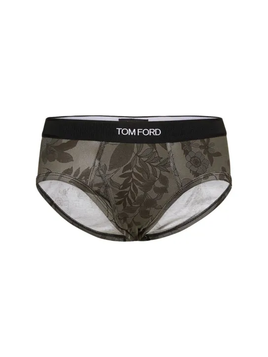 Tom Ford   Floral printed cotton briefs 