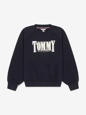 Tommy Hilfiger Girls Sateen Logo Sweatshirt