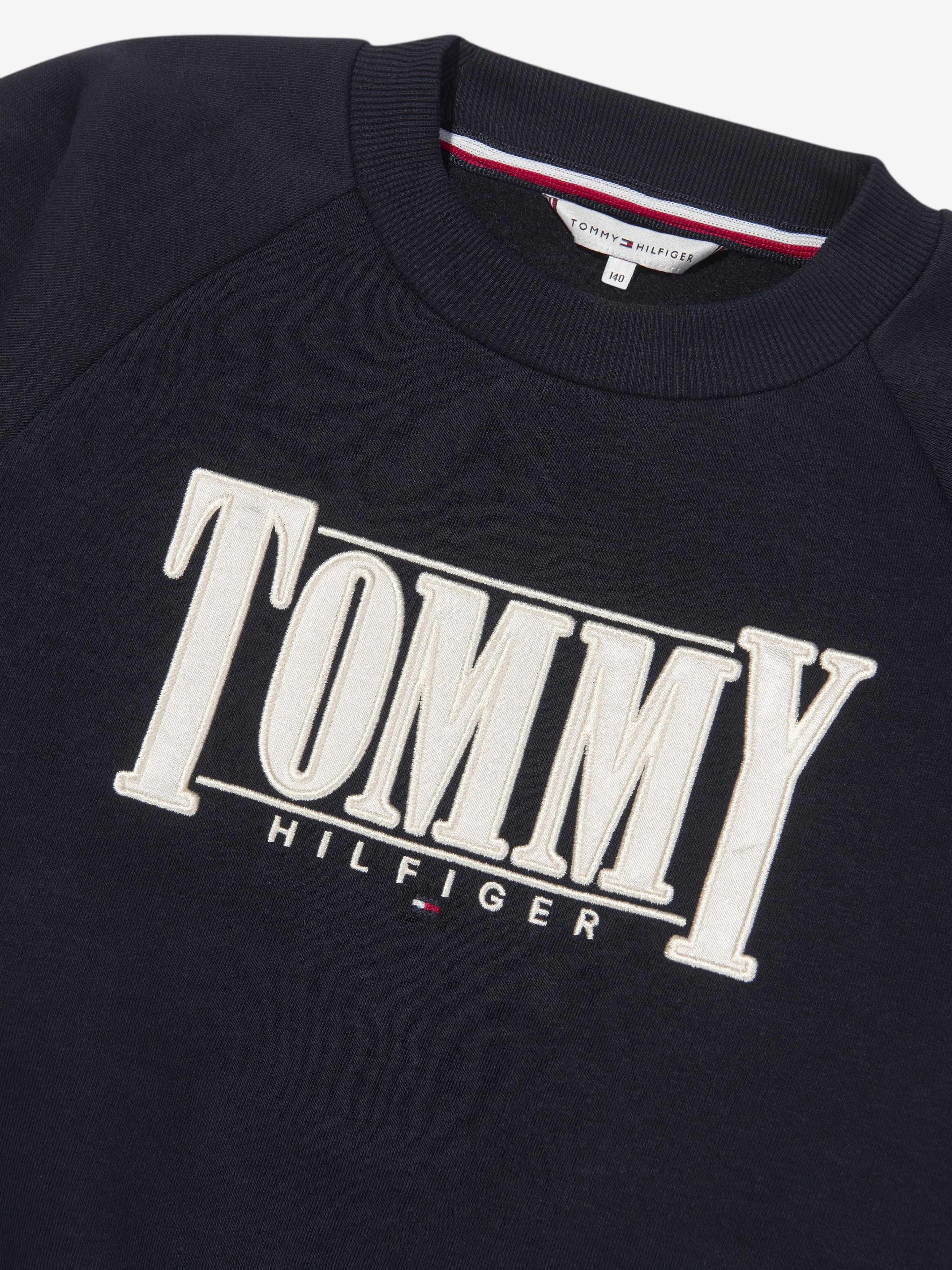 Tommy Hilfiger Girls Sateen Logo Sweatshirt