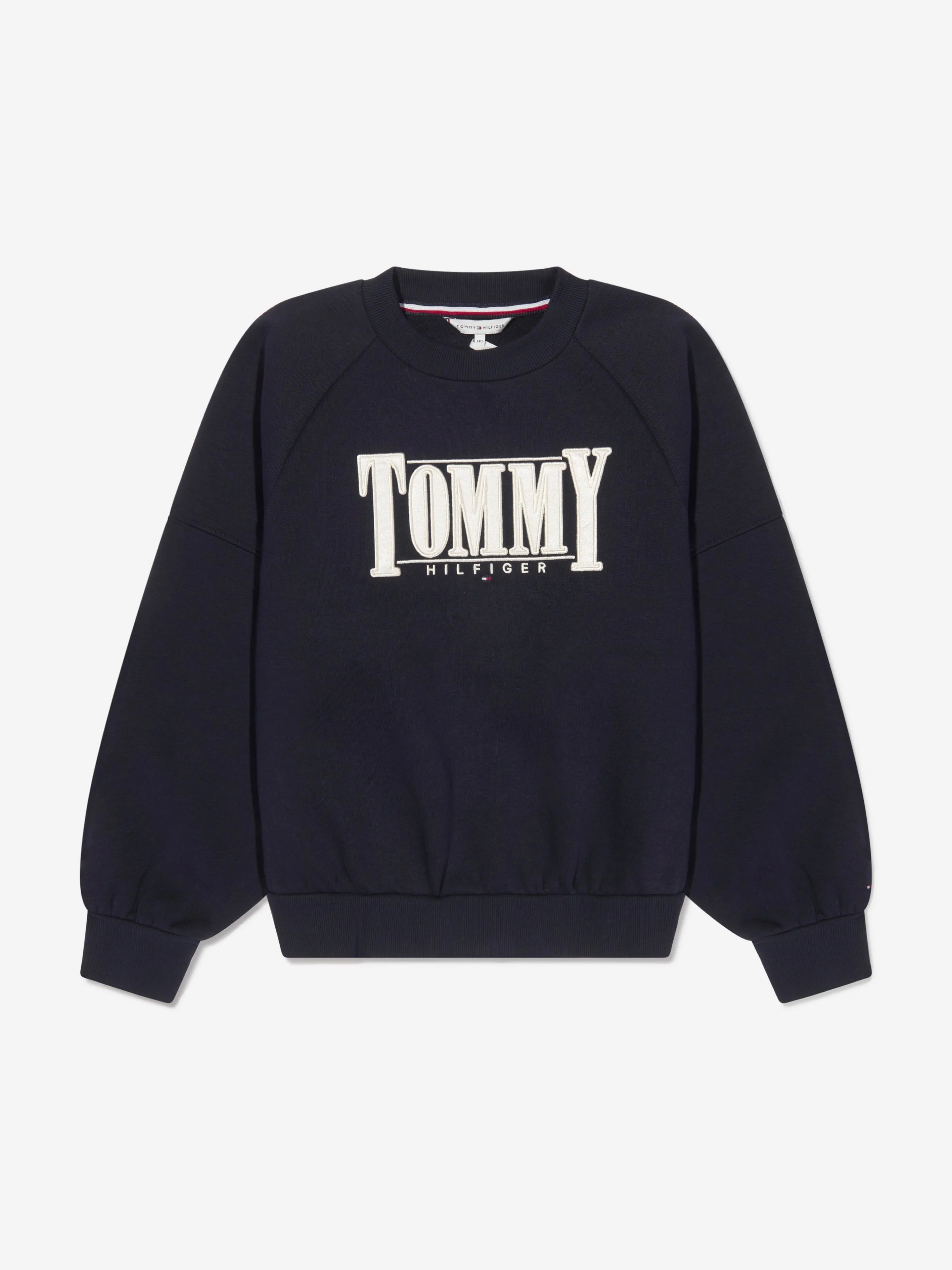 Tommy Hilfiger Girls Sateen Logo Sweatshirt