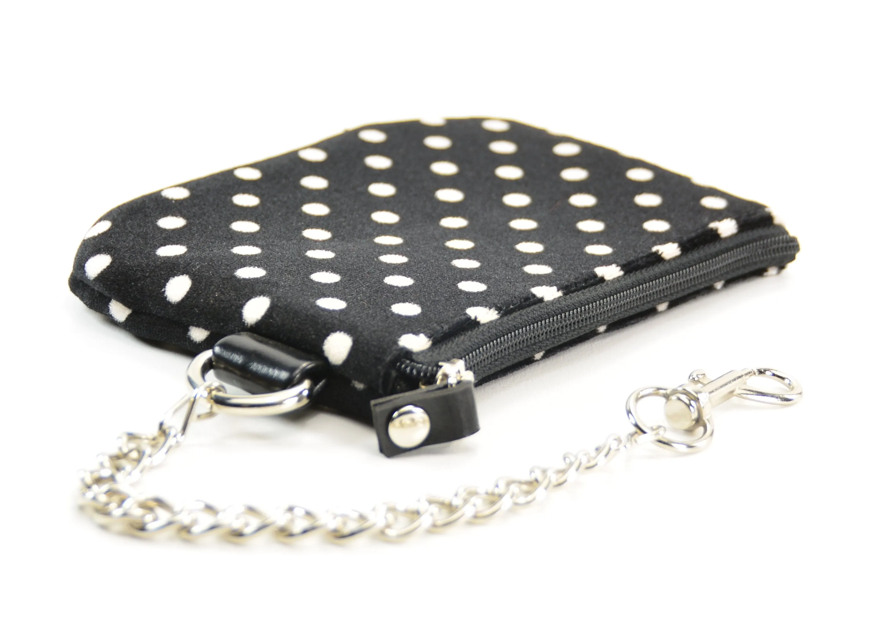 Top Zip Polka Dots Wallet