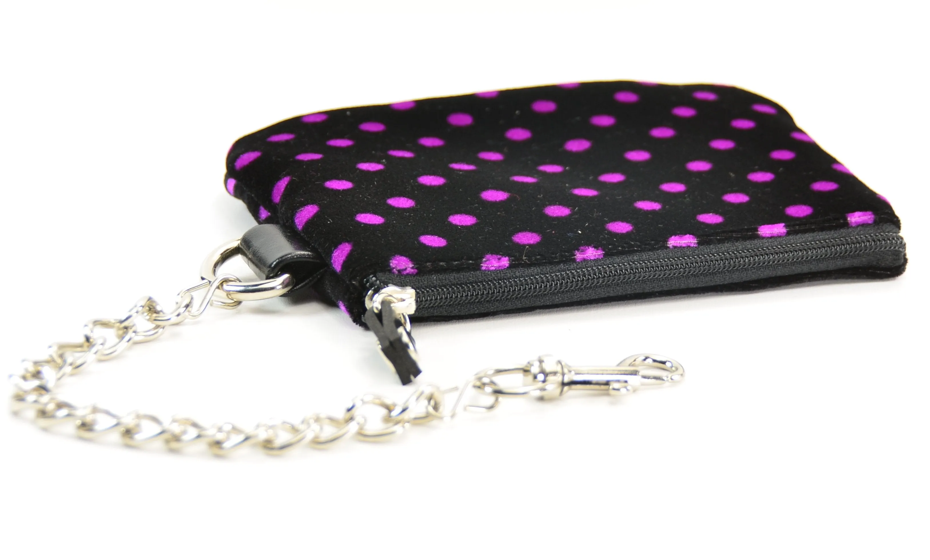 Top Zip Polka Dots Wallet