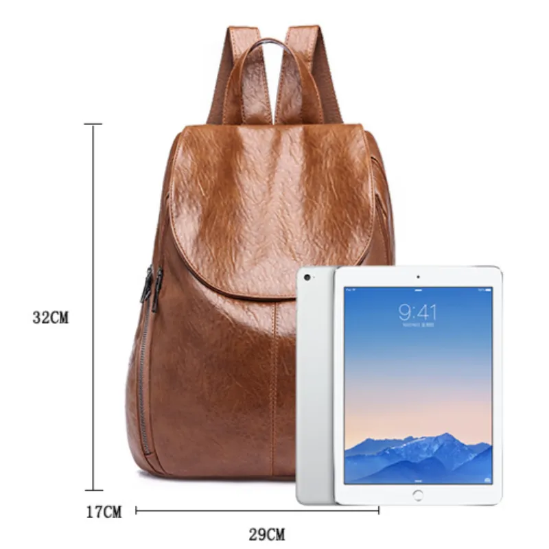 Vegan Leather Backpack